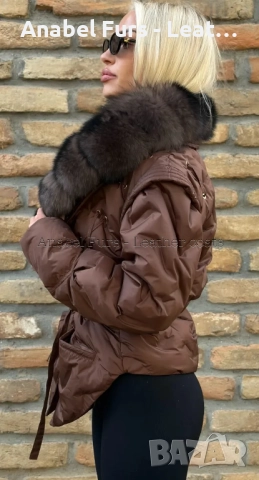 Дамски палта с естествен косъм, снимка 16 - Палта, манта - 52621323