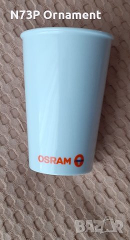 РЕКЛАМНА ПОРЦЕЛАНОВА ВАЗИЧКА. OSRAM. , снимка 1