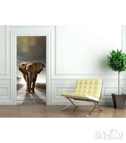 Стикер за врата Африкански слон 204 см, снимка 3 - Декорация за дома - 42247275