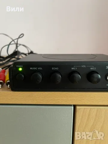 Немски караоке миксер Silvercrest SKES 2 A1, снимка 3 - Караоке - 56118455