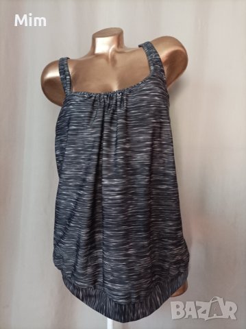 56  Сиво /меланж / танкини/ потник/за едра дама 