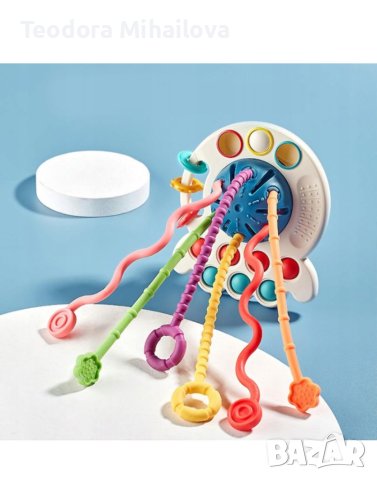  Монтесори бебешка сензорна играчка гризалка  бебе ранно развитие, снимка 4 - Дрънкалки и чесалки - 40363479
