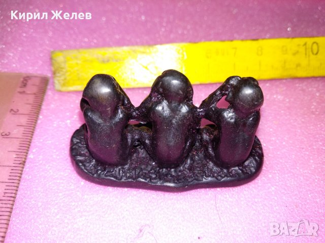 ТРИТЕ МАЙМУНКИ ДЕКОРАТИВНА ФИГУРКА За ДОМА от ПОЛИРЕЗИН 42813, снимка 2 - Статуетки - 44150629