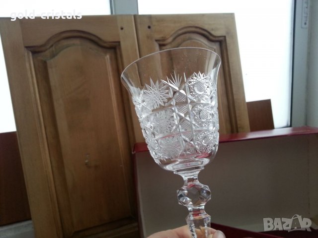 Кристални чаши Бохемия Чехословакия, снимка 3 - Антикварни и старинни предмети - 34728072