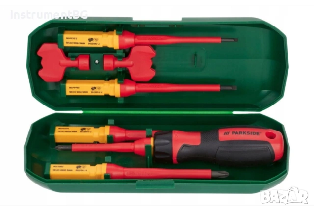 Комплект отвертки VDE със сменяеми накрайници, 1000V, 8 части, снимка 3 - Отвертки - 53624813