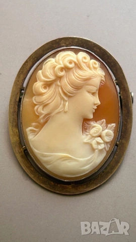 Сребро с камея, снимка 3 - Колиета, медальони, синджири - 53174008