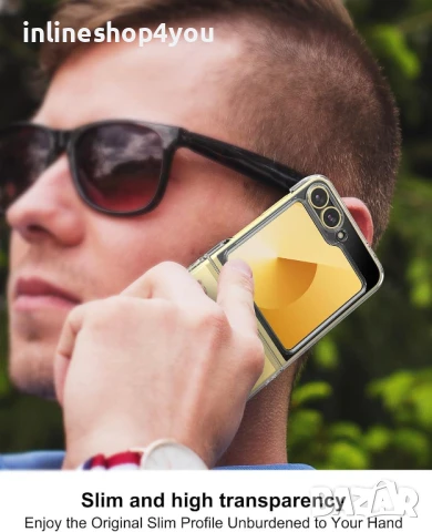 Прозрачен Кейс за Samsung Galaxy Z Flip7 FE от две части, снимка 4 - Калъфи, кейсове - 51368691