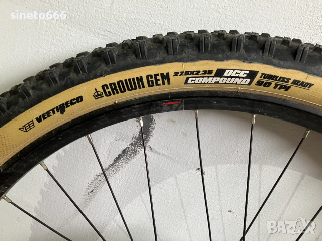 27.5” задно колело Boost 12×148 + SLX 12s касета + XT RT-MT800 180 мм + Vee Tire, снимка 5 - Велосипеди - 52381331