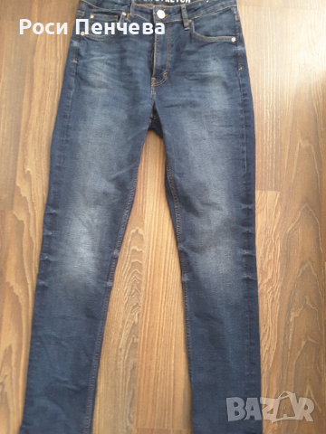 Дънки унисекс с коригиращ ластик 14 год-170 см/ Х§М, снимка 2 - Дънки - 36277633