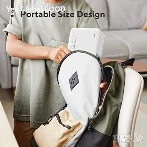 AKIYO мини проектор 8000LM с трипод, снимка 5 - Плейъри, домашно кино, прожектори - 53628230