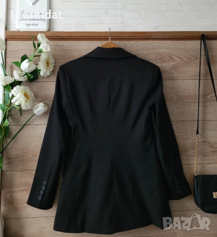 Нов черен издължен блейзър сако STRADIVARIUS , снимка 9 - Сака - 51752624