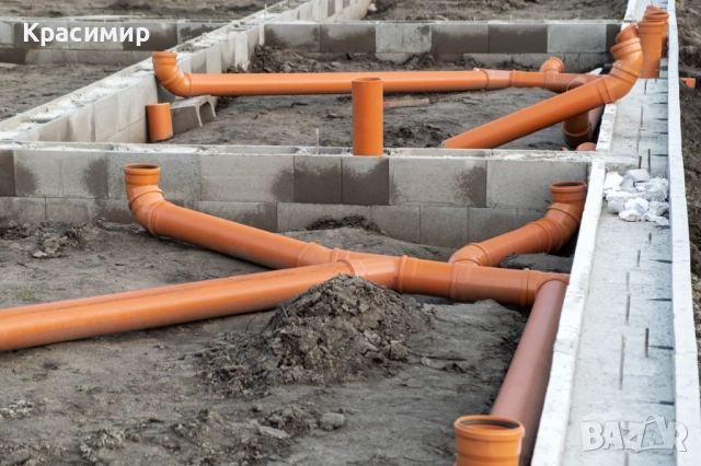 Изграждане на канализационни шахти и трасета