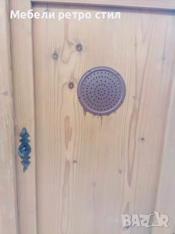 Оригинален винтидж шкаф за хляб ''Brotschrank''  от масивен бор. Автентичен модел., снимка 7 - Шкафове - 53493638