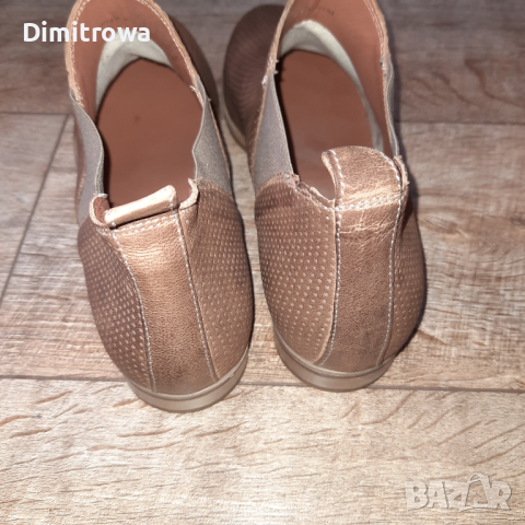 н.42 COX Chelsea Ankle Suede Leather Boots Women Beige , снимка 9 - Дамски боти - 44584855