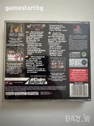 WWF Attitude за PS1, снимка 2 - Игри за PlayStation - 52915681