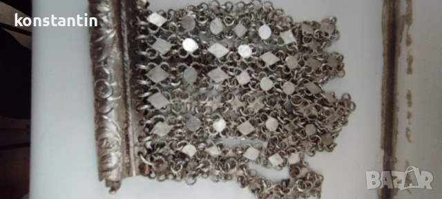 СРЕБЪРНА ГРИВНА/ЕТНОГРАФИЯ, снимка 4 - Антикварни и старинни предмети - 53619135