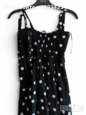 Дълга рокля polka dot , снимка 4 - Рокли - 55880392