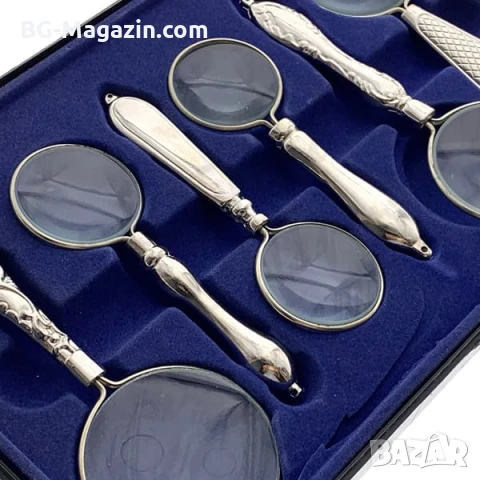 Луксозен подаръчен комплект от мощни увеличителни ръчни лупи за четене на книги подарък с дръжка , снимка 7 - Други инструменти - 50920894