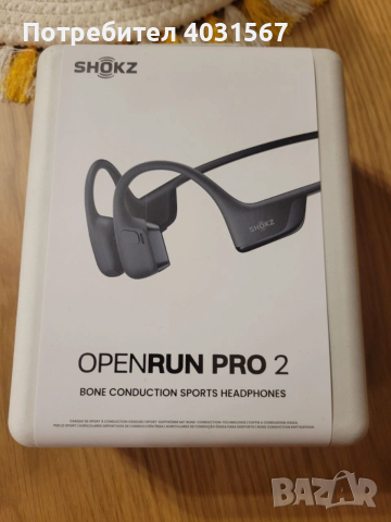 Shokz OpenRun Pro 2 безжични слушалки, Sports, Bluetooth, черен