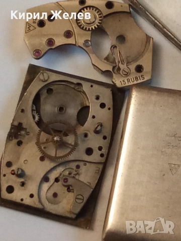 Механизъм с циферблат от стар ръчен часовник 52138, снимка 4 - Дамски - 52300277