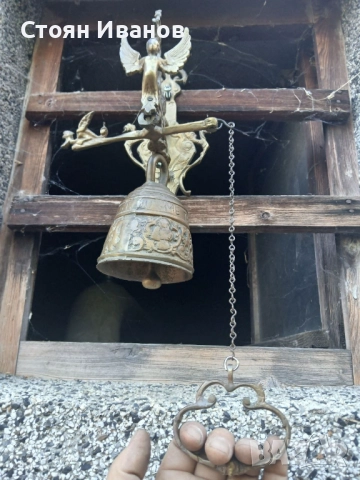 Старинна френска камбана с ангелче - красива декорация за входна врата, снимка 10 - Други - 51903861