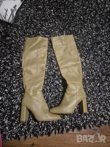 Zara N38 ботуши ест.кожа , снимка 5 - Дамски ботуши - 52723172