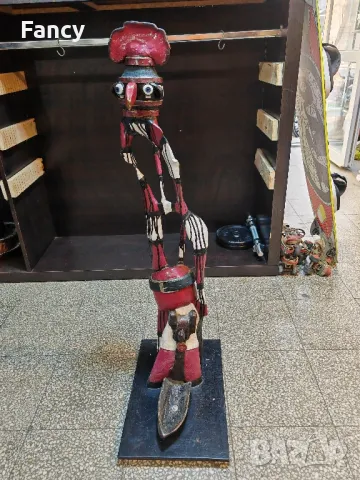 Ръчно изработена статуетка 110 см, снимка 6 - Антикварни и старинни предмети - 47342615