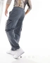 Мъжки карго панталон Ellesse "Squadron" – Streetwear & Utility (Сив), снимка 2