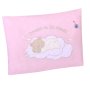 Бебешка възглавница Мече, 38х28 cm, розова, снимка 1 - Спално бельо и завивки - 42257998