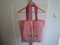 Нова розова плажна / пазарска чанта "Lancome" / Ланком, шопинг, дамска, чантичка, торба, плаж, пазар, снимка 6
