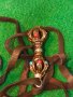 КРАСИВ АЖУРЕН РЕТРО - АРТ ЕТНО МЕДАЛЬОН БРОНЗ с ШНУРЧЕ от ВЕЛУР 21246, снимка 4