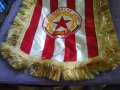 ЦСКА Септемврийско знаме голям флаг 35х32см с ресните, снимка 2