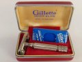 Самобръсначка GILLETTE SAFETY RAZOR Made IN ENGLAND От-60 години По Случай Коронясването на Кралица , снимка 2