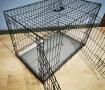 транспортна клетка метална сгъваема 90x57x65см за куче, стационар, снимка 6