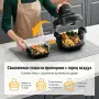 Airmsen 4-in-1 Portable Air Fryer 4.5L + 1.2L Нов Стъклен Еър фрайър  1500W, снимка 4