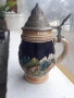 Стара немска халба за бира порцелан, снимка 4