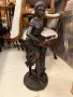 Голяма, антикварна бронзова скулптура, снимка 4