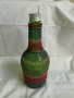 Ръчно плетена бутилка, снимка 1 - Антикварни и старинни предмети - 41210296
