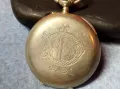 Стар РЯДЪК ШВЕЙЦАРСКИ ДЖОБЕН ЧАСОВНИК с ПОСРЕБРЕН КАПАК с КРАСИВО РЪЧНО ГРАВИРАН МОНОГРАМ LD 48861, снимка 2