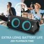 Нова 30W Bluetooth колонка с мощен звук, динамични светлини, IPX5 високоговорител, снимка 4