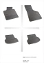 Гумени стелки за Audi A3  - 8P 2003-2009г, снимка 1