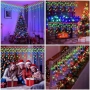 Нови Коледни висулки 400 LED RGB, 8 режима, външни, водоустойчиви светлини, снимка 7