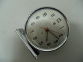 № 6074 стар настолен часовник SHANGHAI   - механичен  - работещ   - диаметър 11,5 см , снимка 5