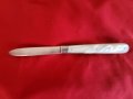 Антикварен сребърен джобен нож 1896, снимка 3