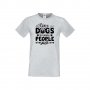 Мъжка тениска Свети Валентин Love Dogs Because People Suck, снимка 3
