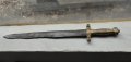 Автентичен стар тесак нож меч сабя ятаган, снимка 1 - Антикварни и старинни предмети - 44481321