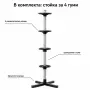 Вертикална стойка за съхранение на 4 автомобилни гуми, до 100 кг, снимка 4