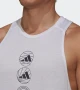 Adidas Run Logo Tank Top - страхотен мъжки потник КАТО НОВ 2ХЛ, снимка 2