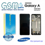 Оригинален Дисплей + Рамка ЗА SAMSUNG GALAXY A52s Service Pack, снимка 1 - Резервни части за телефони - 36217743