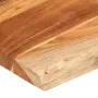vidaXL Плот за маса, 180x40x3,8 см, правоъгълен, акация масив, жив ръб, снимка 5